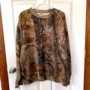 Liberty men’s camo sweatshirt.